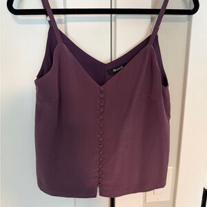 Madewell Purple button camisole
